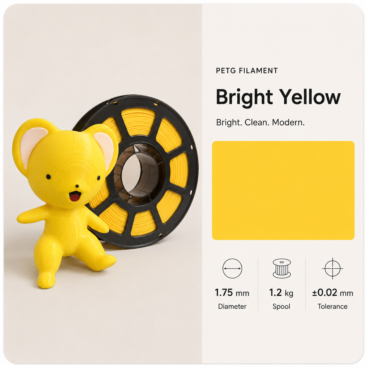 ChatGPT_Image_Aug_30_2026_01_12_06_PM.png Standard PETG 3D Filament 1.75mm - Matte Finish (1KG) - Image 2