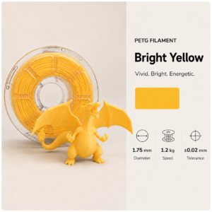 Premium PETG 3D Filament 1.75mm - Glow Finish (1KG)