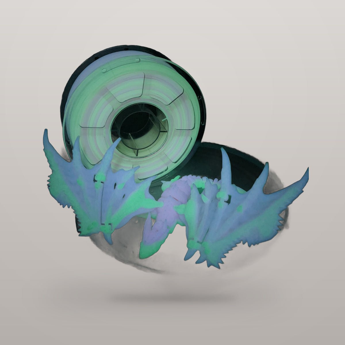 PLA-Glow-Girl-Rainbow-Night-3d_1601766990011.html.jpg Premium PLA 3D Filament 1.75mm - Glow Finish (1KG) - Image 3