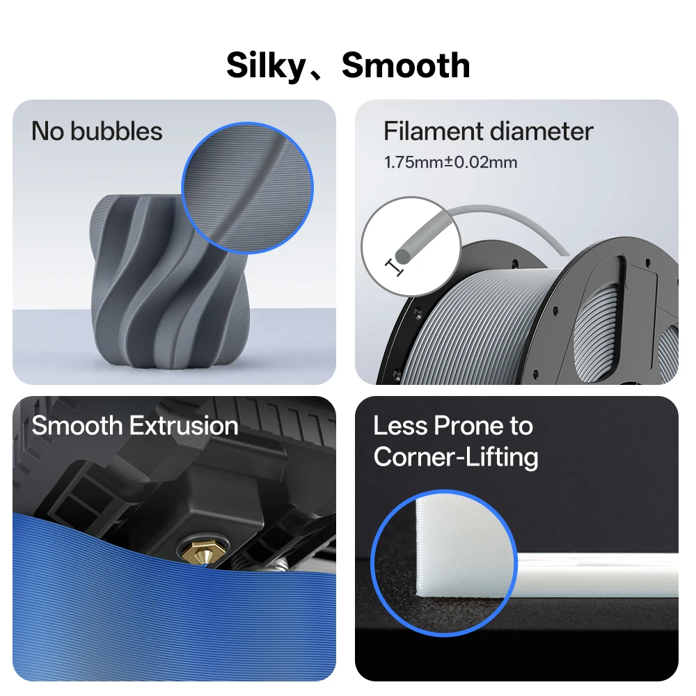 S05e53c4e844e4781a06c955cca220509R.webp ANYCUBIC 1.75mm PLA+ 3D Printer Filament 1KG/Roll High Precision Pla Plus 3D Printing Material Plastic Rubber Consumables - Image 4