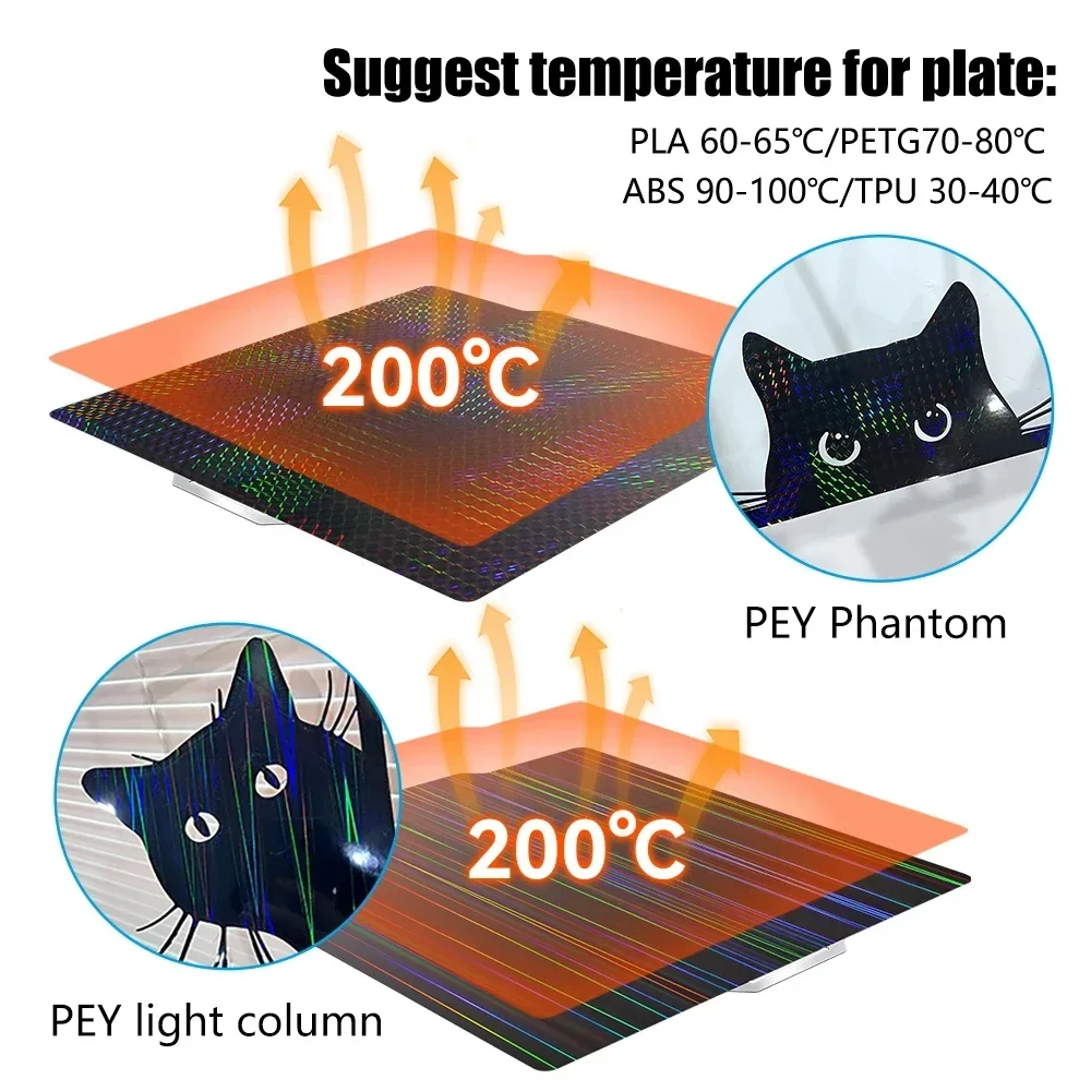 S07b8342192b240478fd290a28aef18d1P.webp Double-Sided Textured PEI Plate for Bambu Lab P2S A1/P1/X1,High Success Rate Easy Release PET Build Surface For Bambulab P1P X1C - Image 4