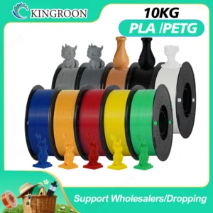 KingRoon 5KG 10KG PLA PETG Filament 1.75mm 3D Printer Plastic No Bubble Spool 3D Printing Materials for 3D Printers
