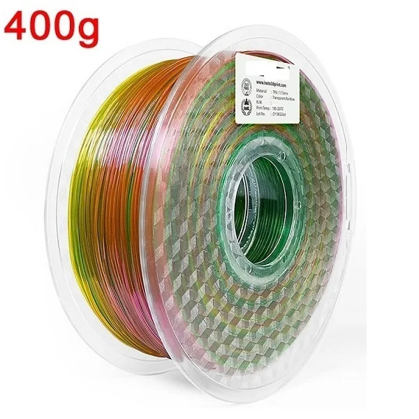 S110199ac0c7c409b91404ec2961a59bbp.webp 95A TPU Flexible Filament 1.75mm 1kg 500g 250g 3D Printer Material Clear Filament Rainbow Color Change TPU Glow in The Dark Blue - Image 47
