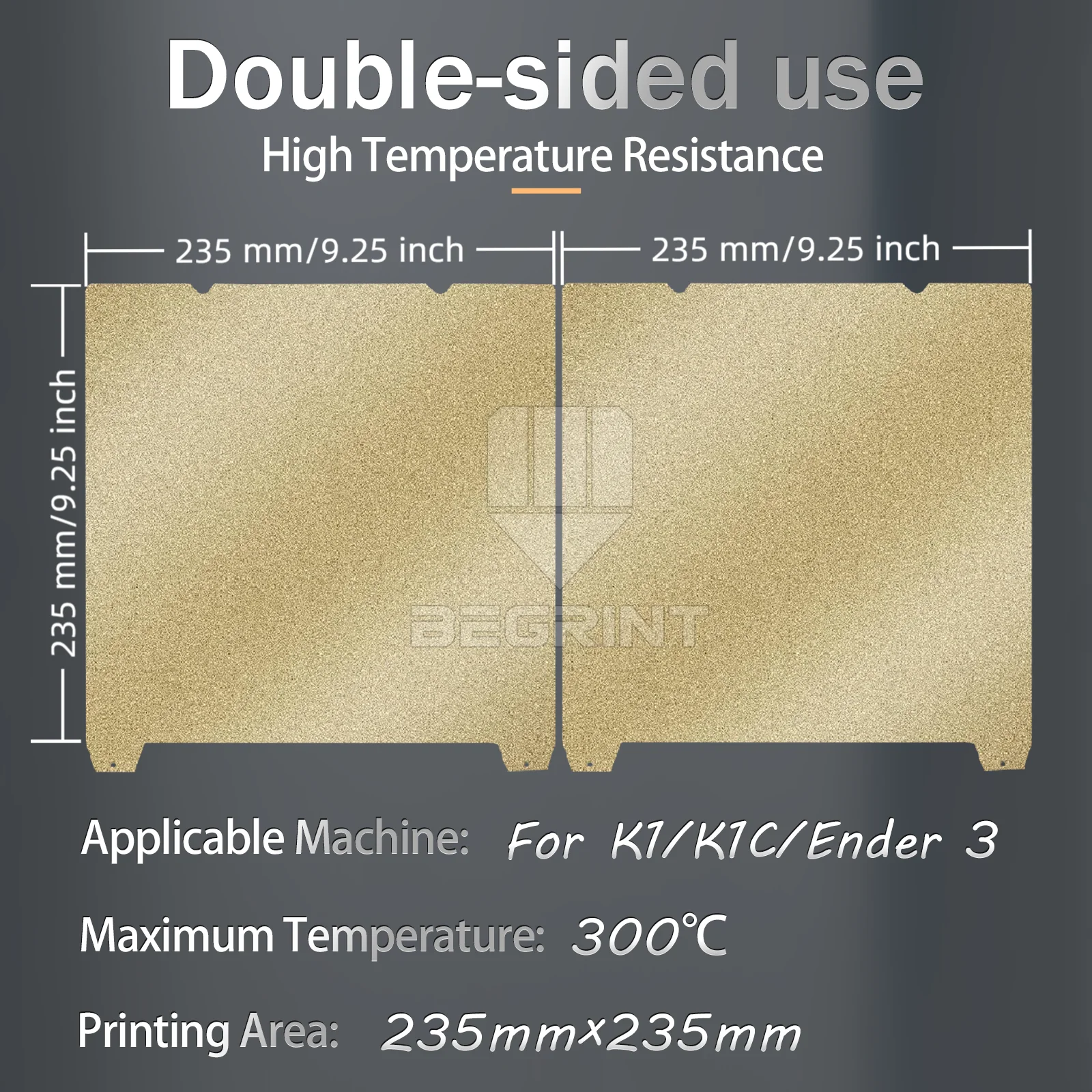 S1214c7326f43438e9ec5a30088b6c843I.webp PEI Magnetic SHEET For Creality K1 PEI Build Plate K1C Bed Creality k1 Build Plate 235mmx235mm Ender 3 v3/ Ender 5 S1 pro hotbed - Image 6