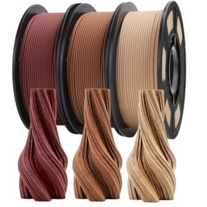 Premium Wood Texture PLA Filament 1.75mm | Natural Woodgrain Finish | Multiple Sizes