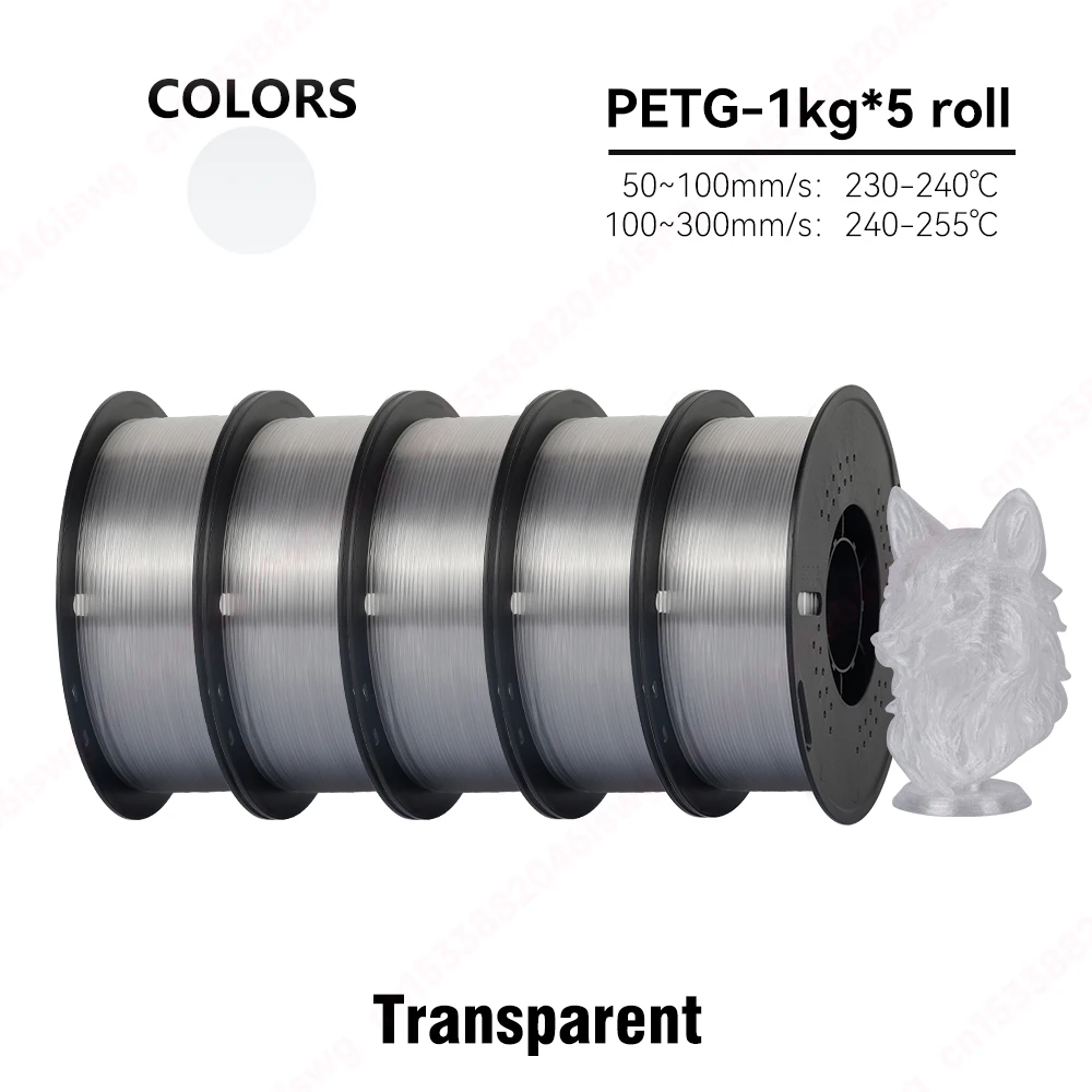 S27b19f6a94324dbc984f0610797186e6n.webp KingRoon 5KG 10KG PLA PETG Filament 1.75mm 3D Printer Plastic No Bubble Spool 3D Printing Materials for 3D Printers - Image 20