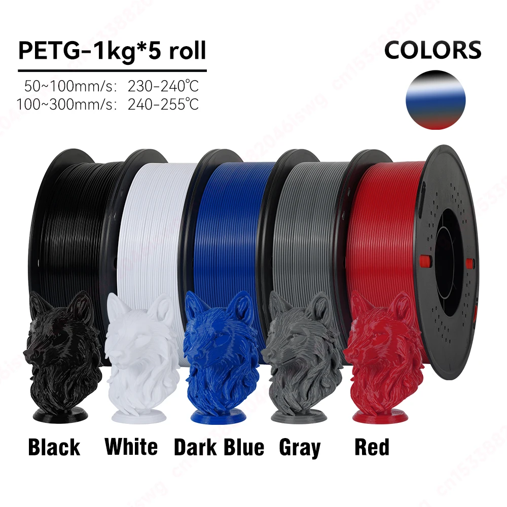 S2818caa0b5374160b532134198362aecQ.webp KingRoon 5KG 10KG PLA PETG Filament 1.75mm 3D Printer Plastic No Bubble Spool 3D Printing Materials for 3D Printers - Image 21