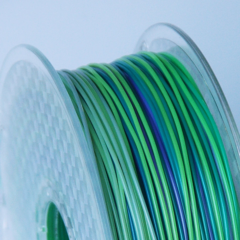 S4decc7f5c14c4e7f97cf7337568bded8G.webp 95A TPU Flexible Filament 1.75mm 1kg 500g 250g 3D Printer Material Clear Filament Rainbow Color Change TPU Glow in The Dark Blue - Image 69