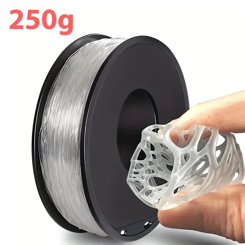 S52b388137c264c9e84df3209f5dc0d98D.jpg Premium 250G TPU Flexible Filament 1.75mm | High Strength & Elasticity - Image 3