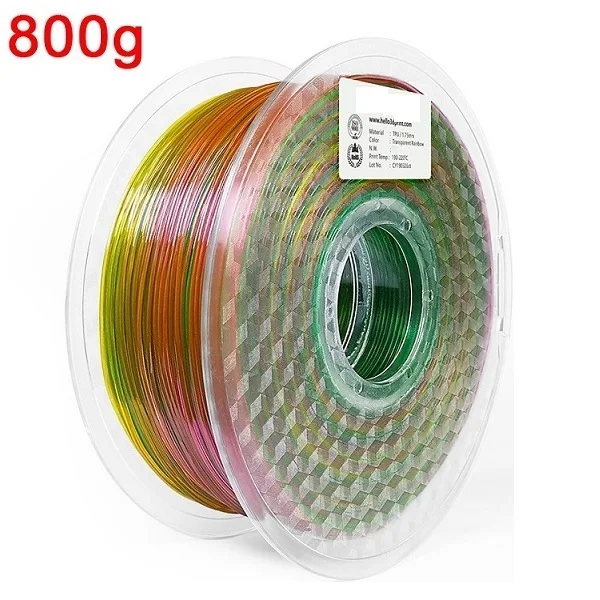 S5ea775f51de140adb57275f01ff8f4408.webp 95A TPU Flexible Filament 1.75mm 1kg 500g 250g 3D Printer Material Clear Filament Rainbow Color Change TPU Glow in The Dark Blue - Image 50