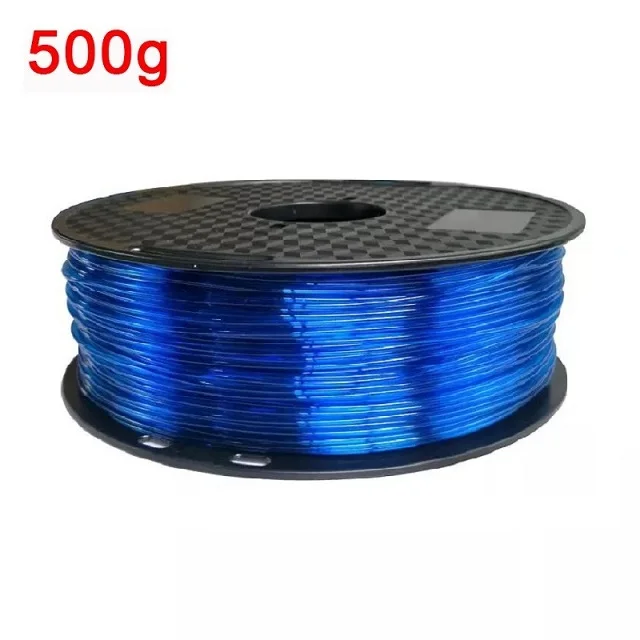 S67354101c341467d8429320562b7204aQ.webp 95A TPU Flexible Filament 1.75mm 1kg 500g 250g 3D Printer Material Clear Filament Rainbow Color Change TPU Glow in The Dark Blue - Image 52