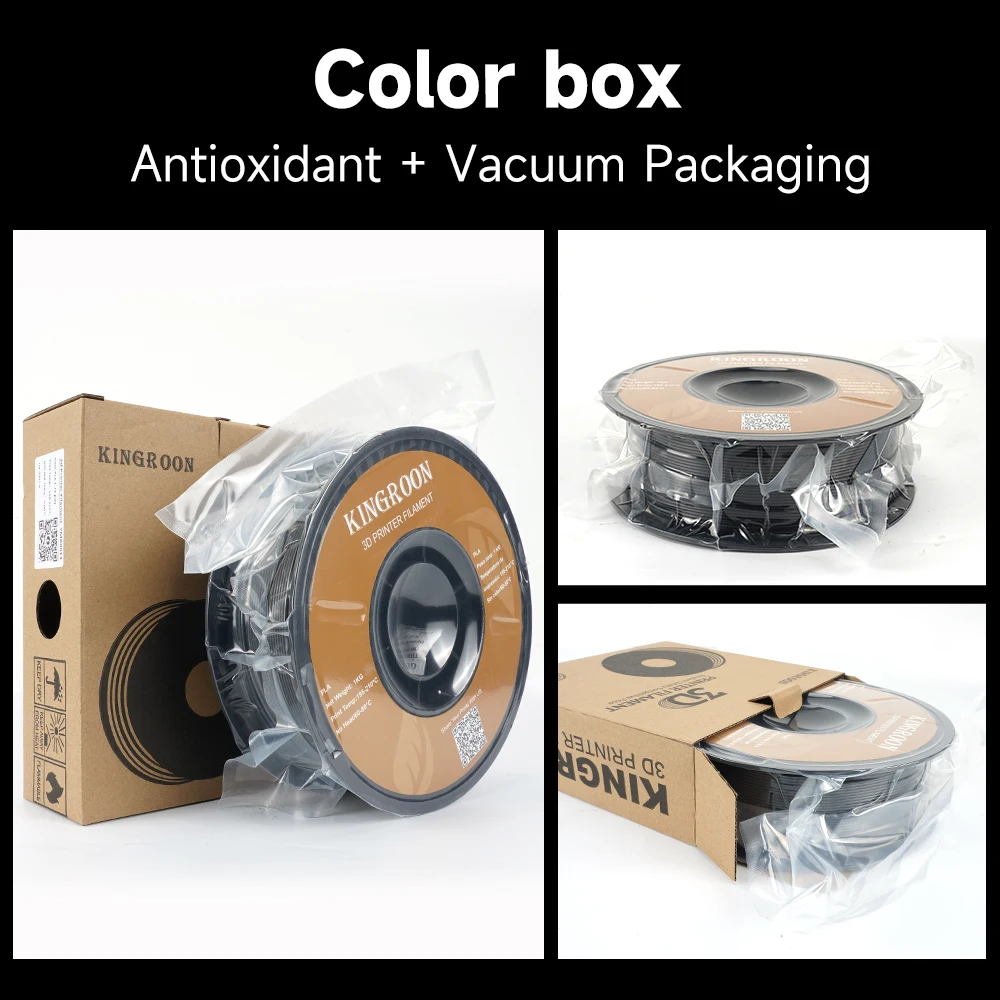 S690f5654a708406bab644ef429879f33n.webp KINGROON PETG 3D Printer Filament 1.75mm 5KG 10KG Mix Color 3D Printing Material 1kg/roll petg Plastic For FDM 3dprinter - Image 6