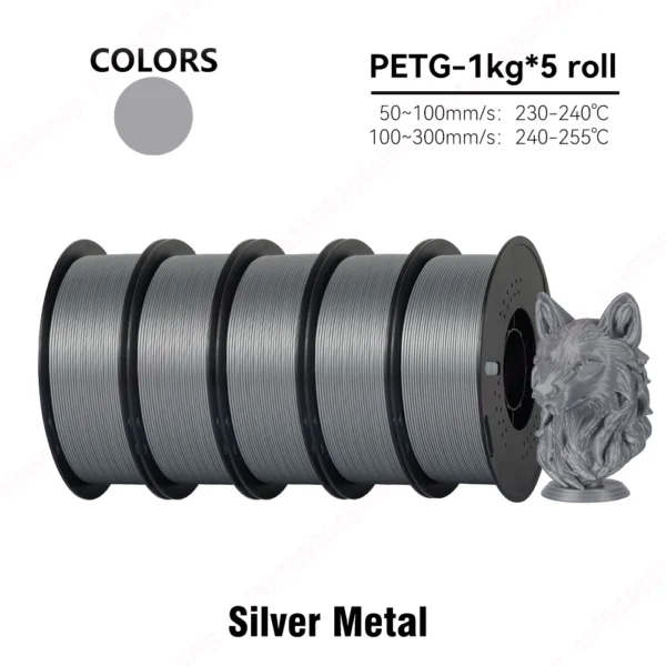 S6c9655dbb5fd480e8b59e1fe451b4045X.webp 5KG/10KG PLA & PETG Filament Bundle 1.75mm | High Precision ±0.03mm