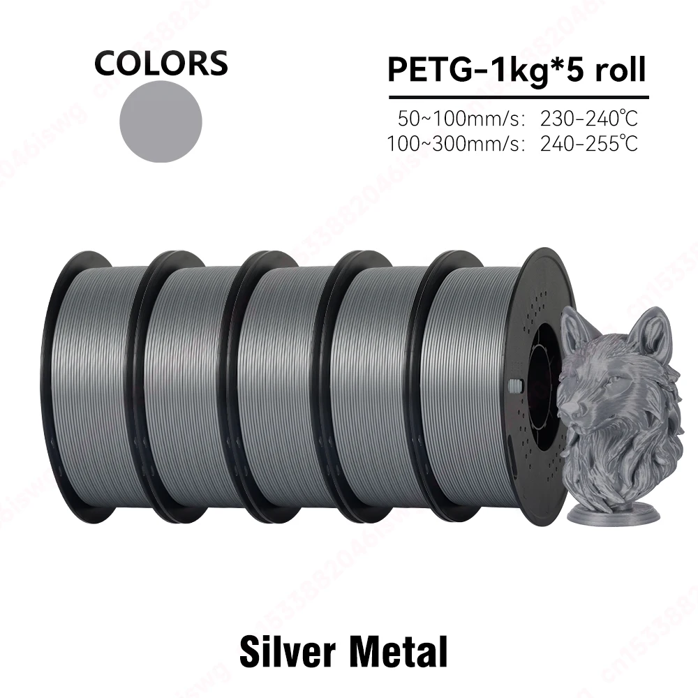 S6c9655dbb5fd480e8b59e1fe451b4045X.webp KingRoon 5KG 10KG PLA PETG Filament 1.75mm 3D Printer Plastic No Bubble Spool 3D Printing Materials for 3D Printers - Image 23