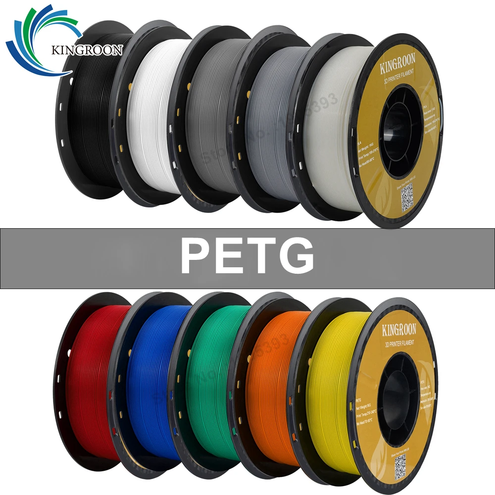 S6d7a4a46ad5c4ad09f24215b836347adk.webp KINGROON PETG 3D Printer Filament 1.75mm 5KG 10KG Mix Color 3D Printing Material 1kg/roll petg Plastic For FDM 3dprinter - Image 36