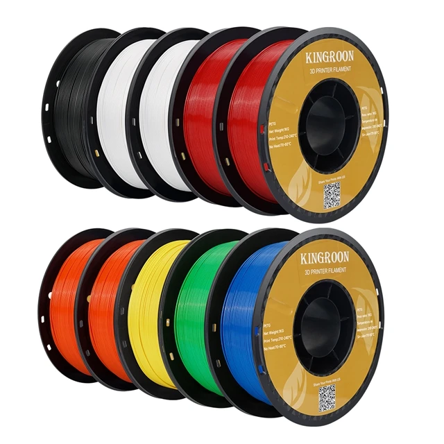 S76cd41459a6448fcb7e542636db2252dO.webp KINGROON PETG 3D Printer Filament 1.75mm 5KG 10KG Mix Color 3D Printing Material 1kg/roll petg Plastic For FDM 3dprinter - Image 26