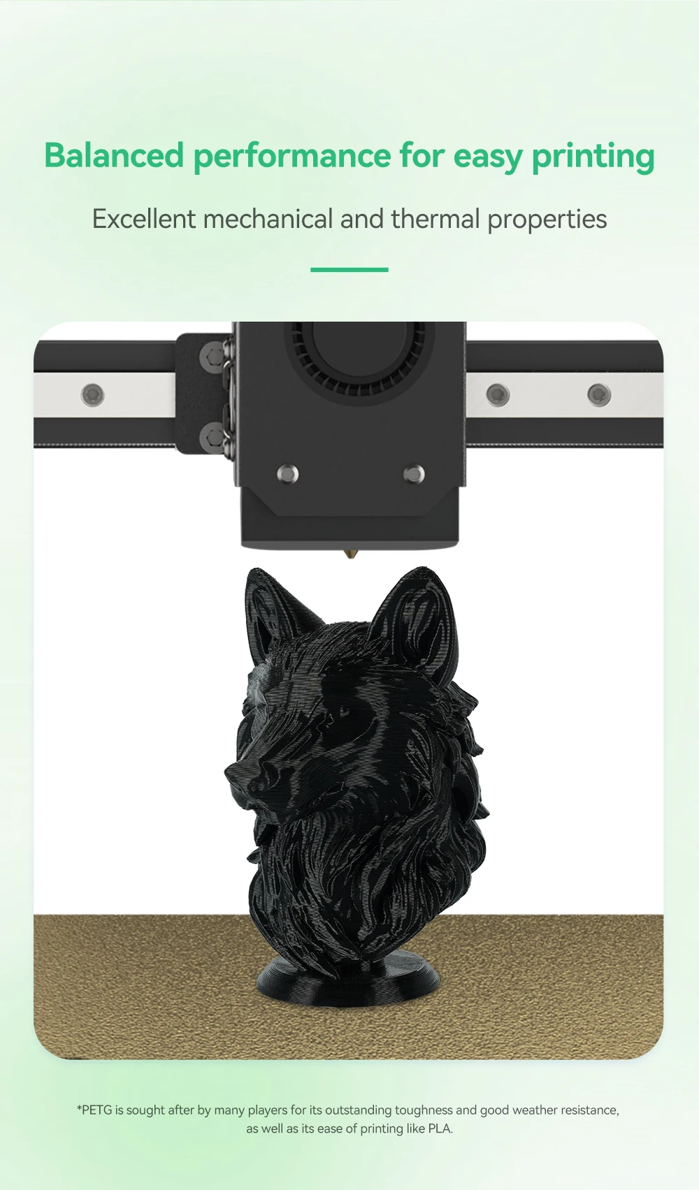 S976dec0b02a3415eb9f2abb1c6e85aafH.webp KingRoon 5KG 10KG PLA PETG Filament 1.75mm 3D Printer Plastic No Bubble Spool 3D Printing Materials for 3D Printers - Image 37