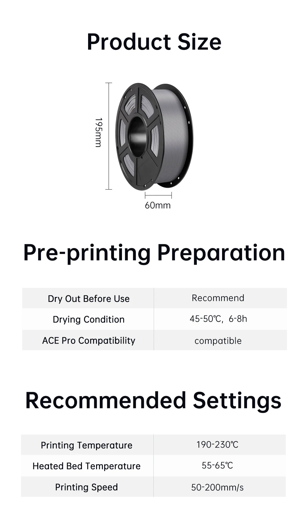 S9b447173be0c47d0a12d6e096722c3dbu.webp ANYCUBIC 1.75mm PLA+ 3D Printer Filament 1KG/Roll High Precision Pla Plus 3D Printing Material Plastic Rubber Consumables - Image 36