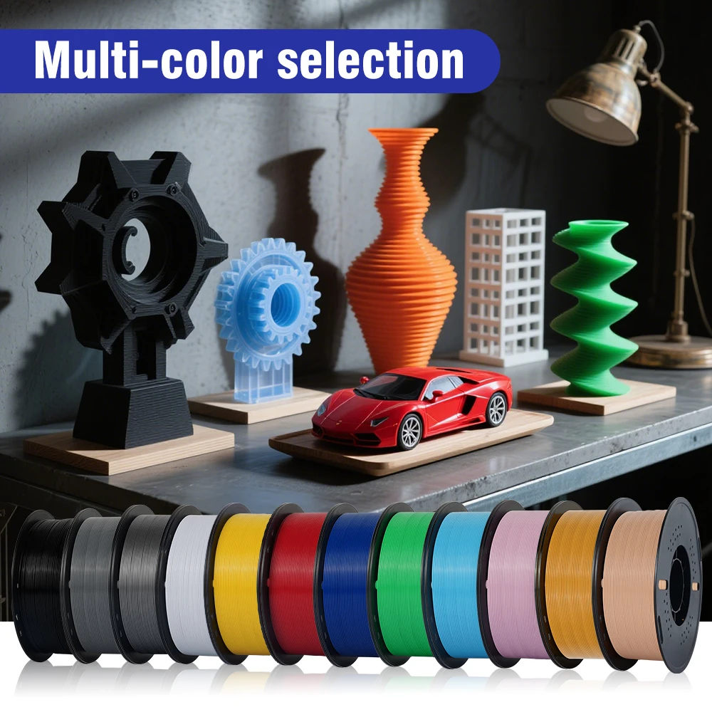 Sa7e3cb0e53fc49a1913b068db798eb29j.webp KINGROON PETG 3D Printer Filament 1.75mm 5KG 10KG Mix Color 3D Printing Material 1kg/roll petg Plastic For FDM 3dprinter - Image 2