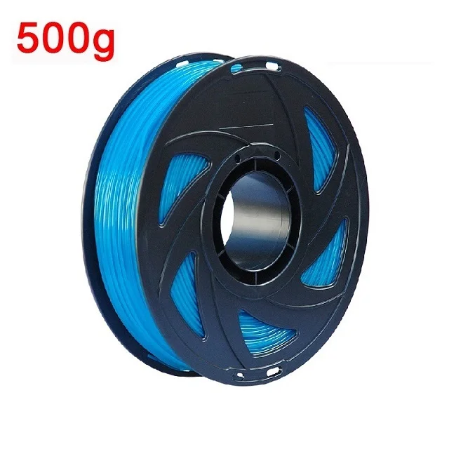 Sca6de000457f4d8a93d56c588afb6431a.webp 95A TPU Flexible Filament 1.75mm 1kg 500g 250g 3D Printer Material Clear Filament Rainbow Color Change TPU Glow in The Dark Blue - Image 8