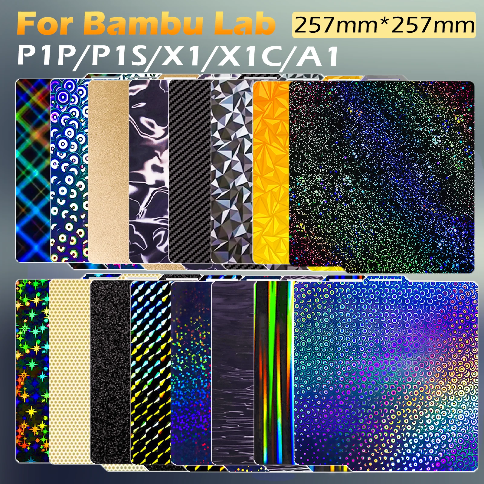 Sd2a58ce3f66f4ee5be12b61d6b7547cat.webp Double-Sided Textured PEI Plate for Bambu Lab P2S A1/P1/X1,High Success Rate Easy Release PET Build Surface For Bambulab P1P X1C