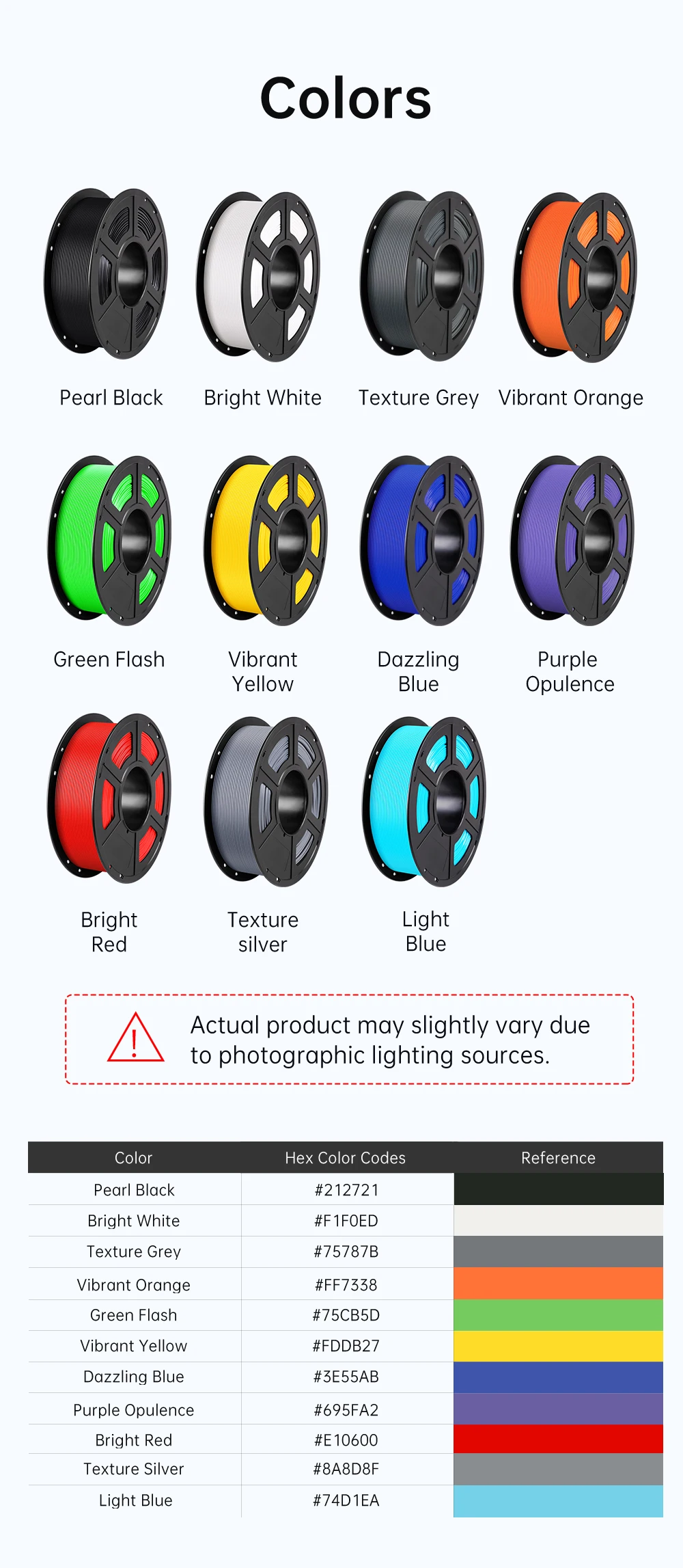 Sd99ff0bc2263402ea2f86fd6997ecf9bI.webp ANYCUBIC 1.75mm PLA+ 3D Printer Filament 1KG/Roll High Precision Pla Plus 3D Printing Material Plastic Rubber Consumables - Image 34