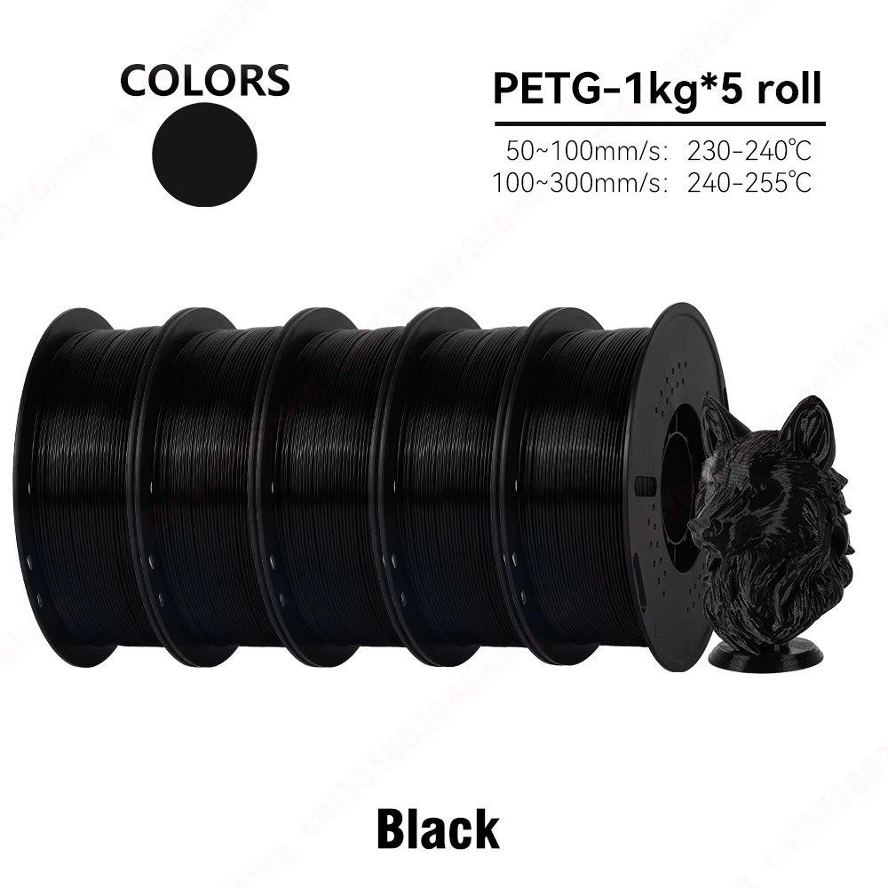 Se4a4571b136d4947b3c7d17e07b67afc9.webp KingRoon 5KG 10KG PLA PETG Filament 1.75mm 3D Printer Plastic No Bubble Spool 3D Printing Materials for 3D Printers - Image 17