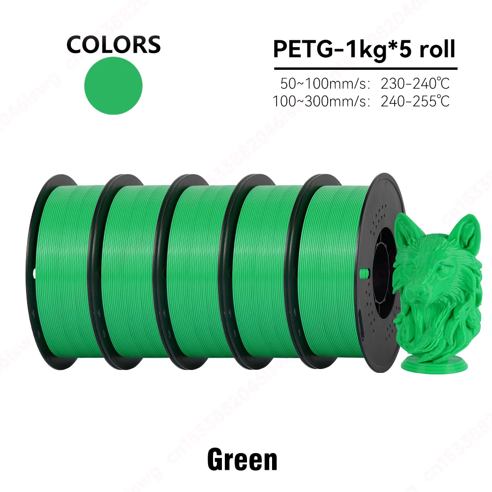 Sea300cea62884821aaaefe5c93fccd5eF.webp KingRoon 5KG 10KG PLA PETG Filament 1.75mm 3D Printer Plastic No Bubble Spool 3D Printing Materials for 3D Printers - Image 26