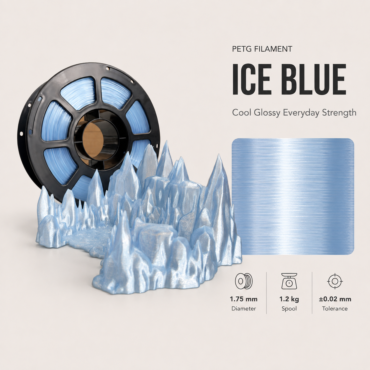 b5ca3fb7-6167-4e4a-ad56-a8693d7374cb.png Premium PETG 3D Filament 1.75mm - Dual-Color Crystal Finish (1KG) - Image 2